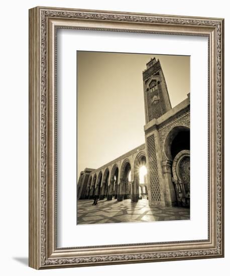 Morocco, Casablanca, Mosque of Hassan II-Michele Falzone-Framed Photographic Print