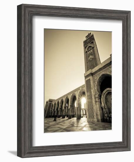 Morocco, Casablanca, Mosque of Hassan II-Michele Falzone-Framed Photographic Print