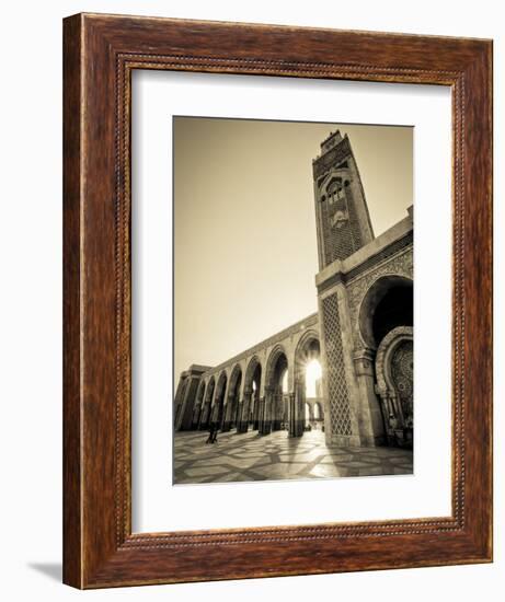 Morocco, Casablanca, Mosque of Hassan II-Michele Falzone-Framed Photographic Print