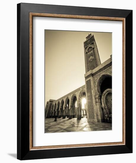 Morocco, Casablanca, Mosque of Hassan II-Michele Falzone-Framed Photographic Print