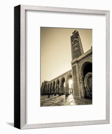 Morocco, Casablanca, Mosque of Hassan II-Michele Falzone-Framed Photographic Print