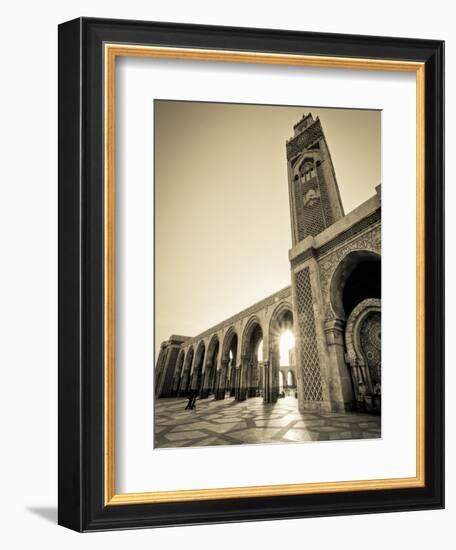 Morocco, Casablanca, Mosque of Hassan II-Michele Falzone-Framed Photographic Print