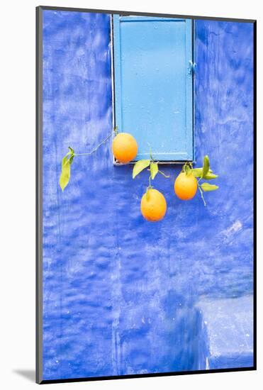 Morocco, Chaouen. Juice Seller Display of Oranges-Emily Wilson-Mounted Photographic Print