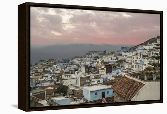 Morocco, Chaouen. Range of the Rif Mountains in the Background-Emily Wilson-Framed Premier Image Canvas