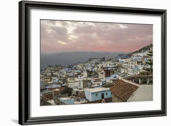 Morocco, Chaouen. Range of the Rif Mountains in the Background-Emily Wilson-Framed Photographic Print