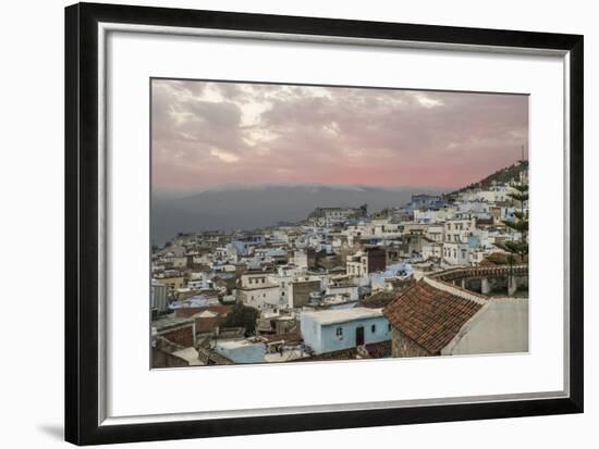 Morocco, Chaouen. Range of the Rif Mountains in the Background-Emily Wilson-Framed Photographic Print