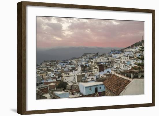 Morocco, Chaouen. Range of the Rif Mountains in the Background-Emily Wilson-Framed Photographic Print