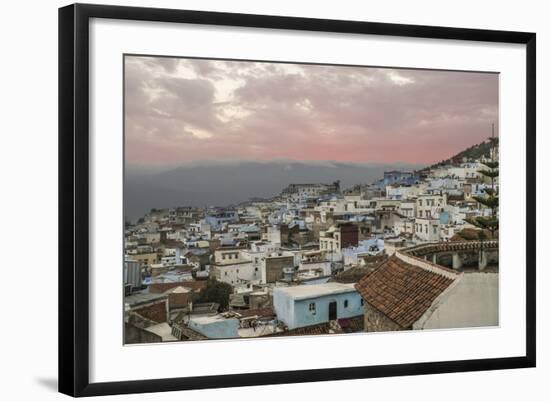 Morocco, Chaouen. Range of the Rif Mountains in the Background-Emily Wilson-Framed Photographic Print