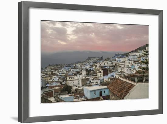 Morocco, Chaouen. Range of the Rif Mountains in the Background-Emily Wilson-Framed Photographic Print