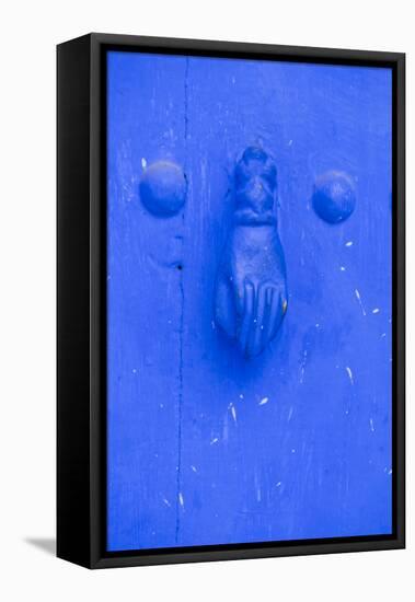 Morocco, Chaouen, Traditional Fatima Door Knocker-Emily Wilson-Framed Premier Image Canvas