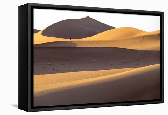 Morocco, Erg Chegaga, Souss-Massa-Draa Area, Saharan Sand Dunes-Emily Wilson-Framed Premier Image Canvas
