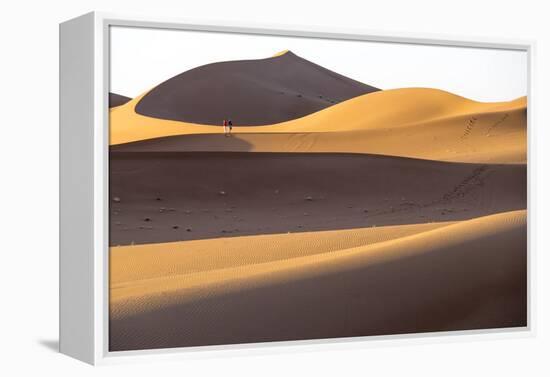 Morocco, Erg Chegaga, Souss-Massa-Draa Area, Saharan Sand Dunes-Emily Wilson-Framed Premier Image Canvas