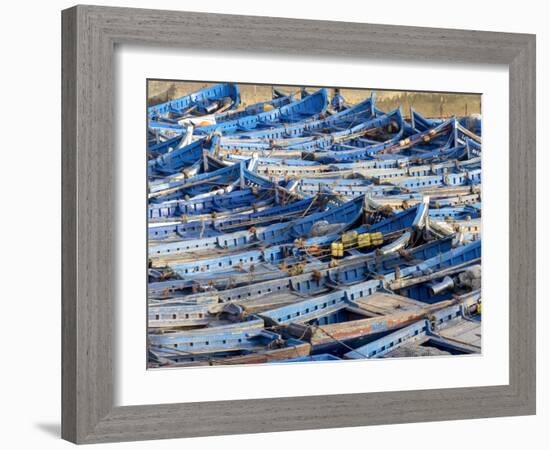 Morocco, Essaouira Fishing Port-Charles Bowman-Framed Photographic Print