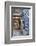 Morocco, Fes. Vase and pillar details with traditional design in the interior of a riad.-Brenda Tharp-Framed Photographic Print