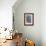 Morocco, Fes. Vase and pillar details with traditional design in the interior of a riad.-Brenda Tharp-Framed Photographic Print displayed on a wall