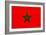 Morocco Flag Design with Wood Patterning - Flags of the World Series-Philippe Hugonnard-Framed Premium Giclee Print