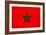 Morocco Flag Design with Wood Patterning - Flags of the World Series-Philippe Hugonnard-Framed Premium Giclee Print