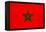 Morocco Flag Design with Wood Patterning - Flags of the World Series-Philippe Hugonnard-Framed Stretched Canvas