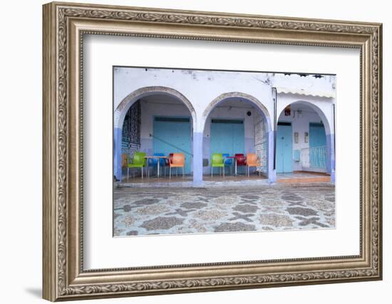 Morocco, Local Village Eatery in Chefchaouen in Village Medina-Emily Wilson-Framed Photographic Print