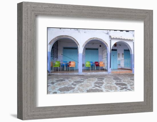 Morocco, Local Village Eatery in Chefchaouen in Village Medina-Emily Wilson-Framed Photographic Print