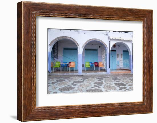 Morocco, Local Village Eatery in Chefchaouen in Village Medina-Emily Wilson-Framed Photographic Print