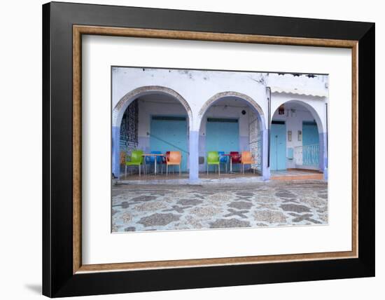 Morocco, Local Village Eatery in Chefchaouen in Village Medina-Emily Wilson-Framed Photographic Print