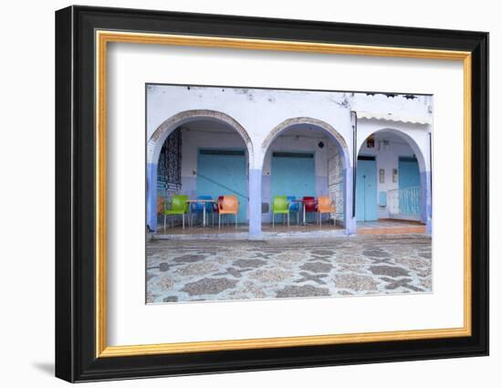 Morocco, Local Village Eatery in Chefchaouen in Village Medina-Emily Wilson-Framed Photographic Print