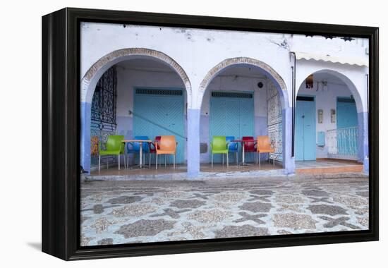 Morocco, Local Village Eatery in Chefchaouen in Village Medina-Emily Wilson-Framed Premier Image Canvas