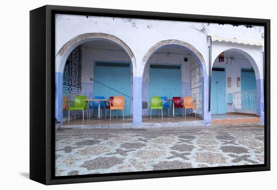 Morocco, Local Village Eatery in Chefchaouen in Village Medina-Emily Wilson-Framed Premier Image Canvas