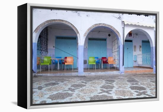 Morocco, Local Village Eatery in Chefchaouen in Village Medina-Emily Wilson-Framed Premier Image Canvas
