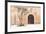 Morocco, Marrakech. Doorway Set into a Beige Way-Emily Wilson-Framed Photographic Print