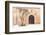 Morocco, Marrakech. Doorway Set into a Beige Way-Emily Wilson-Framed Photographic Print