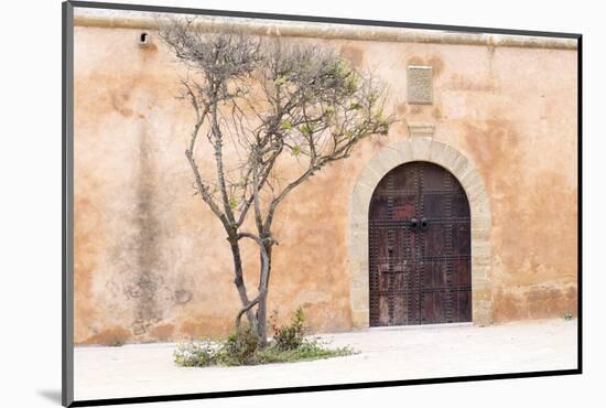 Morocco, Marrakech. Doorway Set into a Beige Way-Emily Wilson-Mounted Photographic Print