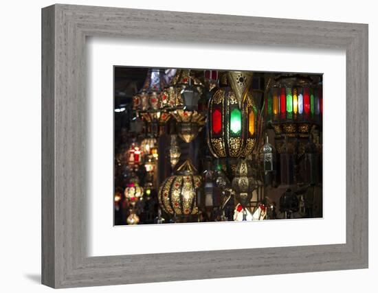 Morocco, Marrakech. Moroccan lights.-Kymri Wilt-Framed Photographic Print