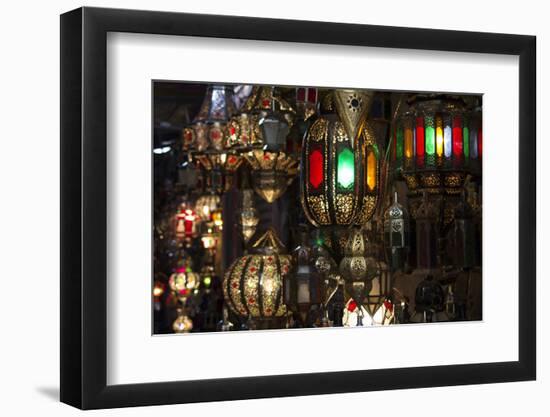 Morocco, Marrakech. Moroccan lights.-Kymri Wilt-Framed Photographic Print