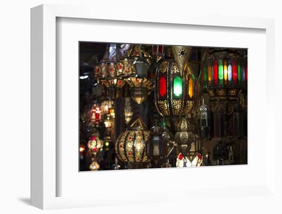 Morocco, Marrakech. Moroccan lights.-Kymri Wilt-Framed Photographic Print