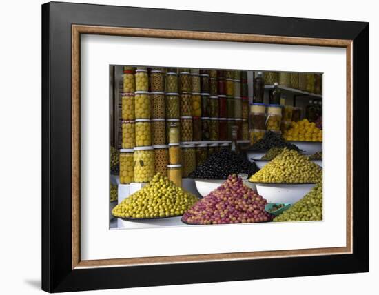 Morocco, Marrakech. Olives of Marrakech Souks-Kymri Wilt-Framed Photographic Print