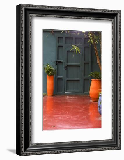 Morocco, Marrakech. Yves Saint Laurent's Jardin Majorelle-Kymri Wilt-Framed Photographic Print