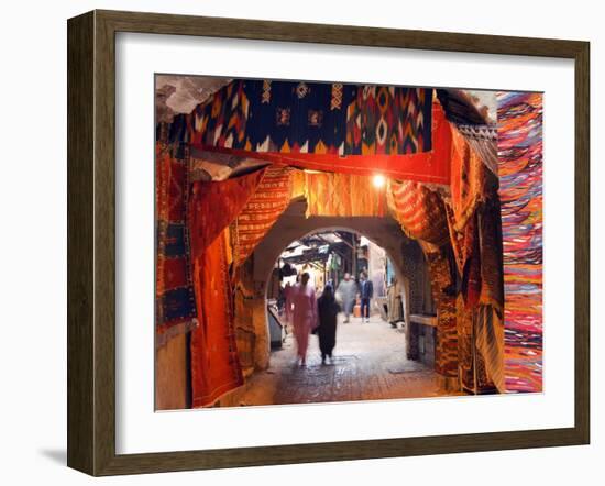 Morocco Marrakesh Medina Market at Place Djema El Fna-Christian Kober-Framed Photographic Print