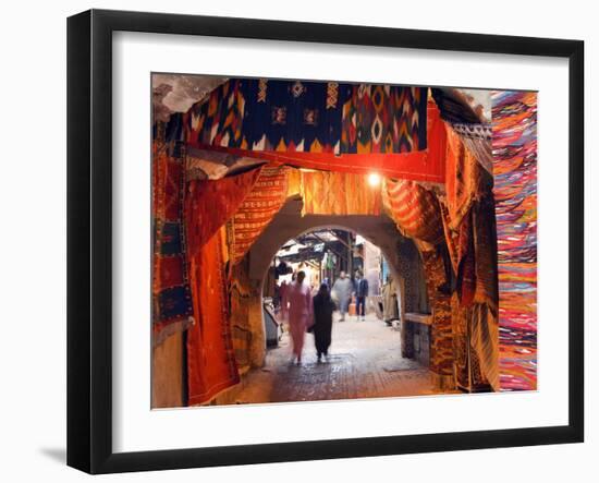 Morocco Marrakesh Medina Market at Place Djema El Fna-Christian Kober-Framed Photographic Print