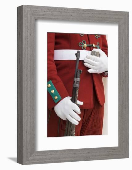 Morocco, Rabat. Detail of the uniform of a Royal Mausoleum Guard.-Brenda Tharp-Framed Photographic Print