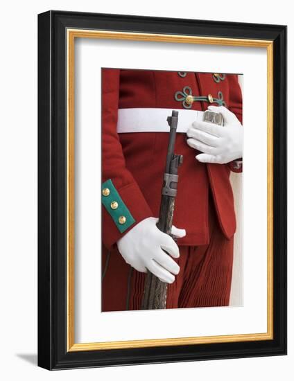 Morocco, Rabat. Detail of the uniform of a Royal Mausoleum Guard.-Brenda Tharp-Framed Photographic Print