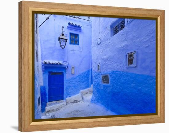 Morocco, Rif Mountains, Chefchaouen, Medina-Michele Falzone-Framed Premier Image Canvas