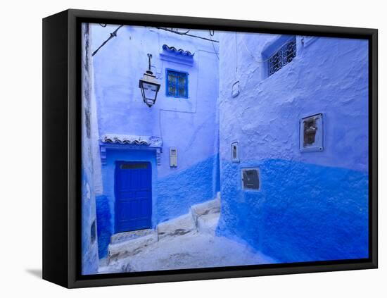 Morocco, Rif Mountains, Chefchaouen, Medina-Michele Falzone-Framed Premier Image Canvas