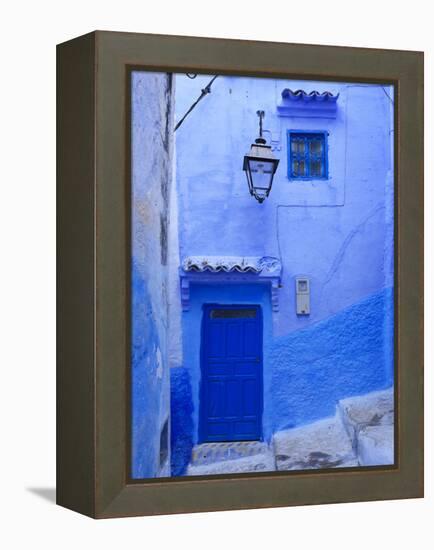 Morocco, Rif Mountains, Chefchaouen, Medina-Michele Falzone-Framed Premier Image Canvas