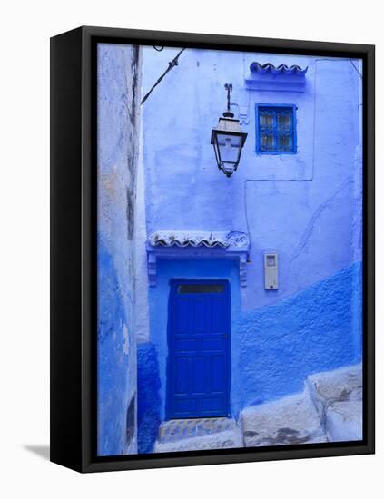 Morocco, Rif Mountains, Chefchaouen, Medina-Michele Falzone-Framed Premier Image Canvas