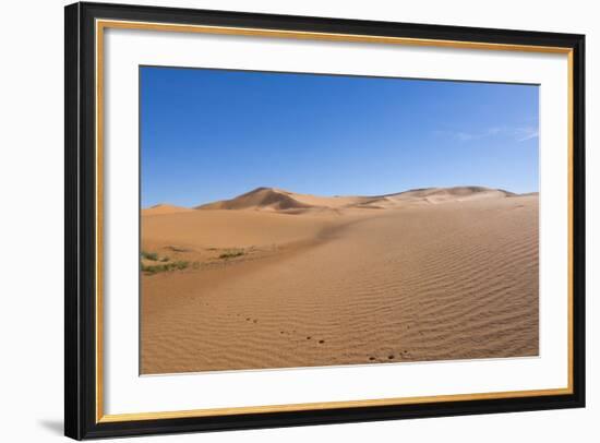 Morocco, Sahara Desert Sand Dunes in las Palmeras with Peaks and Sand-Bill Bachmann-Framed Photographic Print