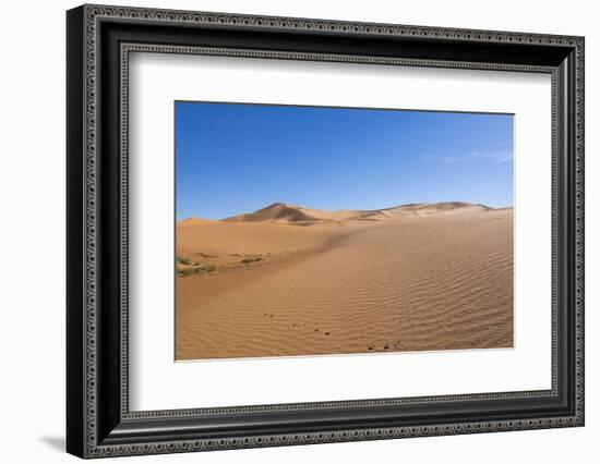 Morocco, Sahara Desert Sand Dunes in las Palmeras with Peaks and Sand-Bill Bachmann-Framed Photographic Print