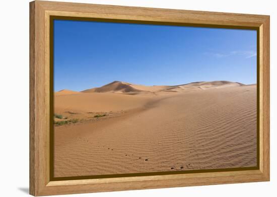 Morocco, Sahara Desert Sand Dunes in las Palmeras with Peaks and Sand-Bill Bachmann-Framed Premier Image Canvas