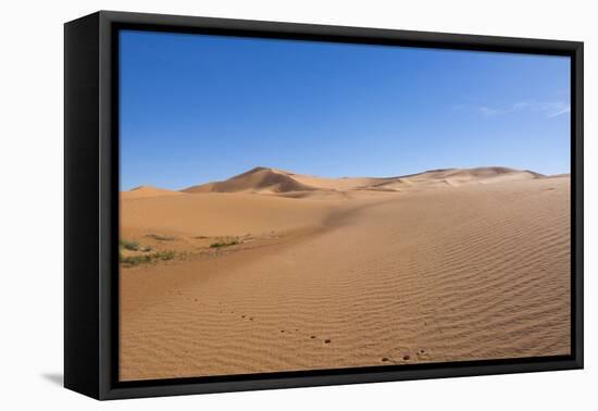 Morocco, Sahara Desert Sand Dunes in las Palmeras with Peaks and Sand-Bill Bachmann-Framed Premier Image Canvas